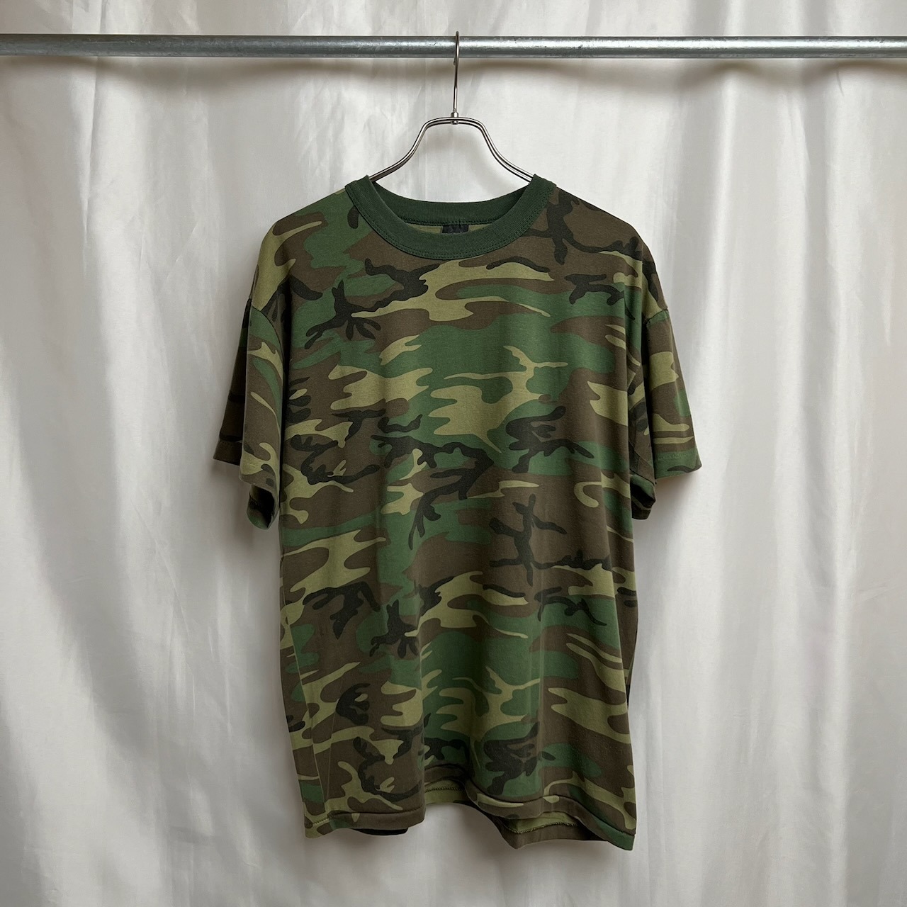 90s USA シングルステッチ ウッドランドカモ 迷彩 XL