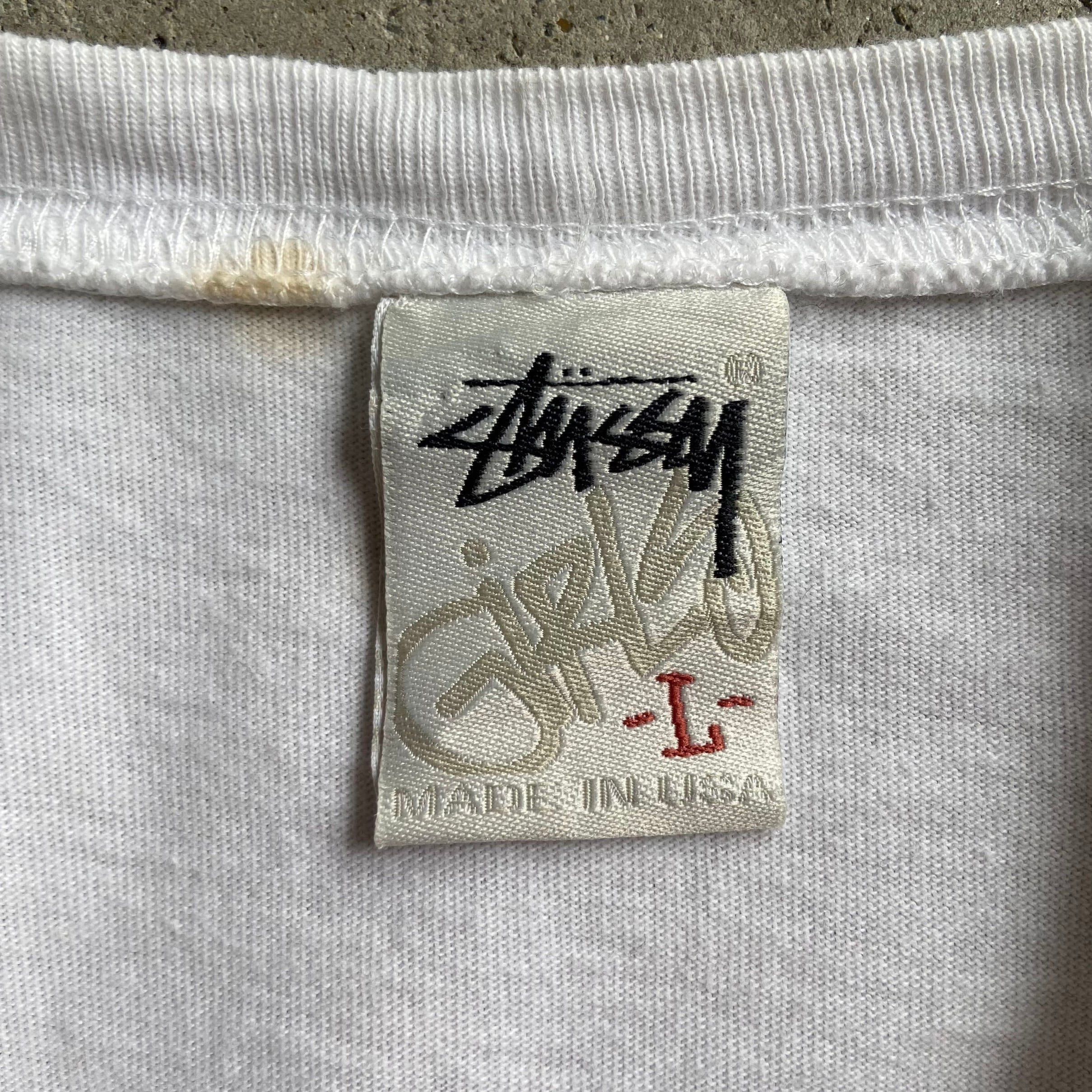 年代 USA製 Stussy オールドステューシー フロントロゴ プリント T