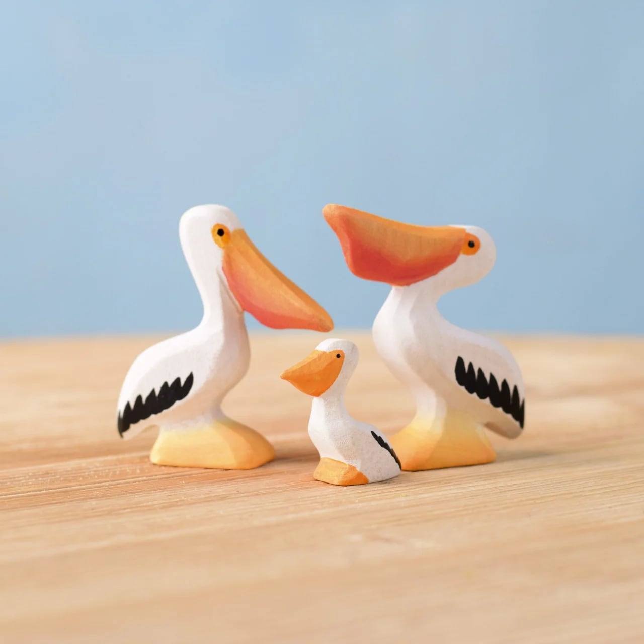 取寄品】bumbutoys ペリカンの親子 | 木のおもちゃ専門店 おもちゃ箱