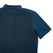バックメッシュ・アクティブメリノ・ジップアップ・Tシャツ