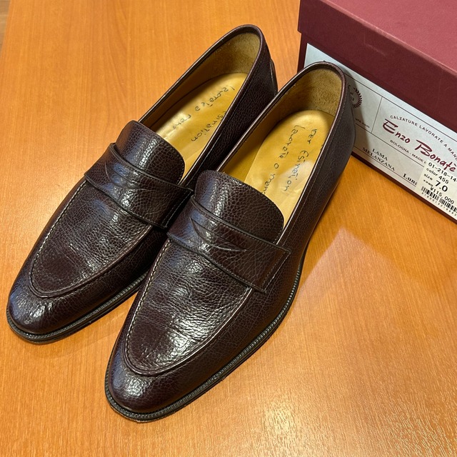 ENZO BONAFE "EB-08" LEATHER LOAFER《7》