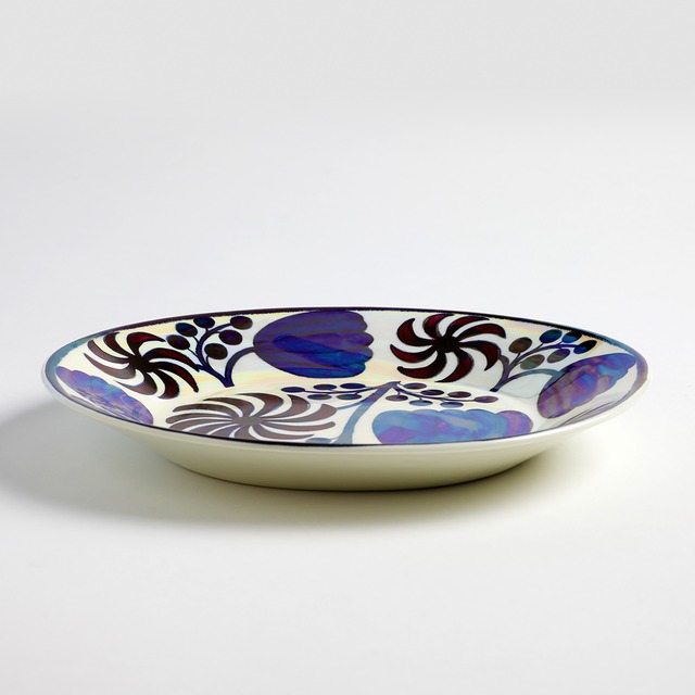 ARABIA アラビア Birger Kaipiainen ビルゲル・カイピアイネン アート楕円皿 楽園の花 - 8 北欧ヴィンテージ　☆わけあり☆