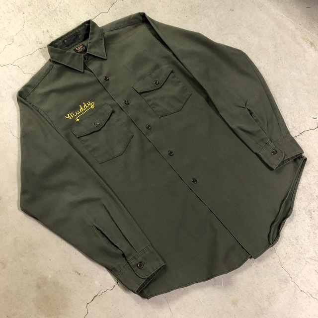 1970'S LEE OLIVE CHETOPA TWILL SHIRT