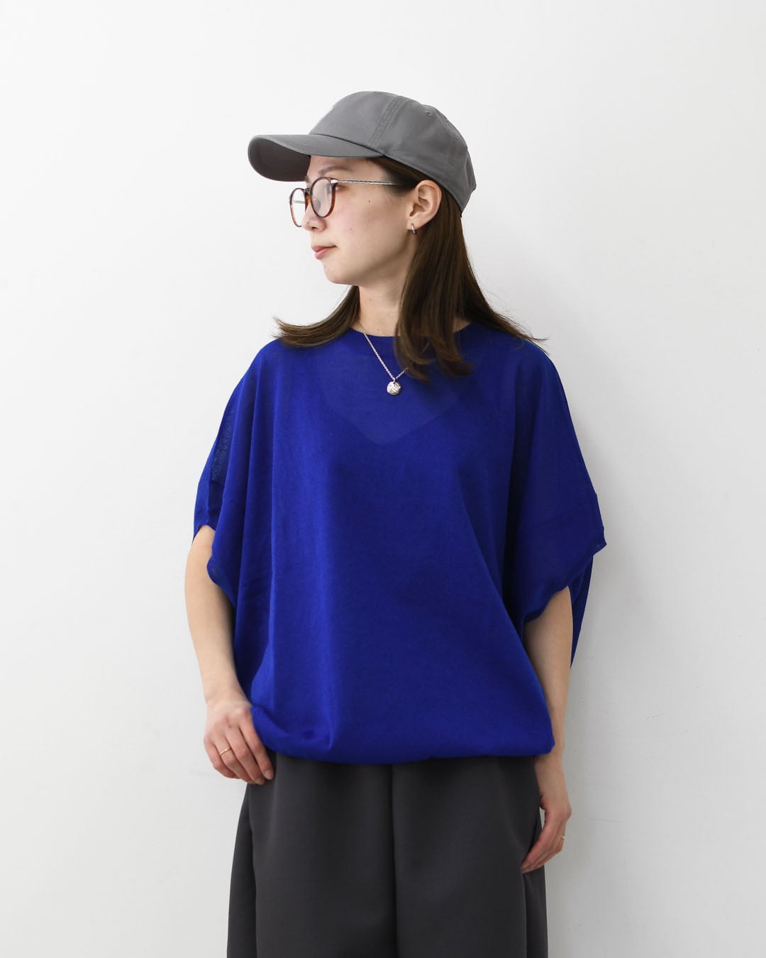 mizuiro ind [ミズイロ インド] sheer wide cocoon P/O・wide cocoon