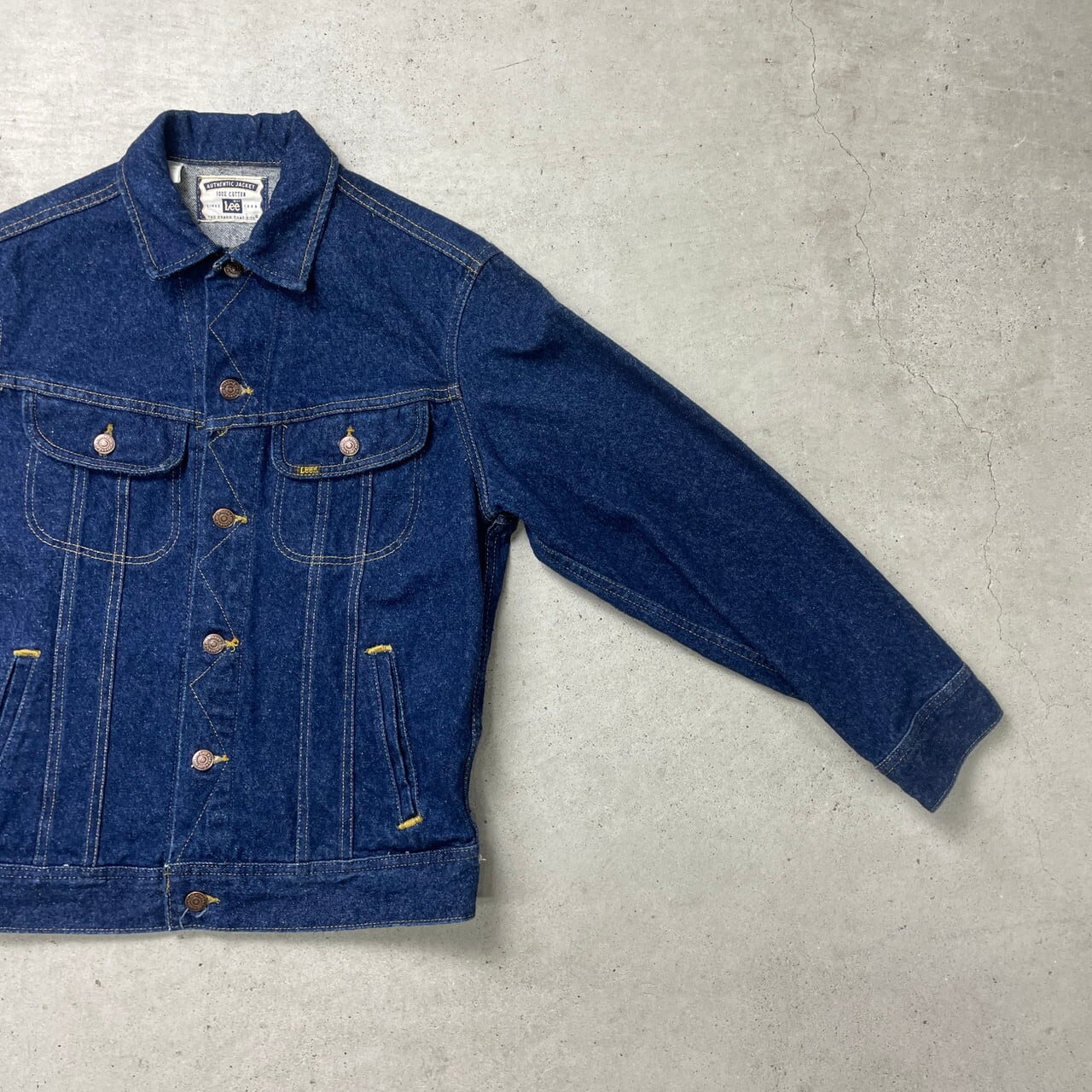 90年代 USA製 Lee AUTHENTIC JACKET リー デニムジャケット 濃紺 