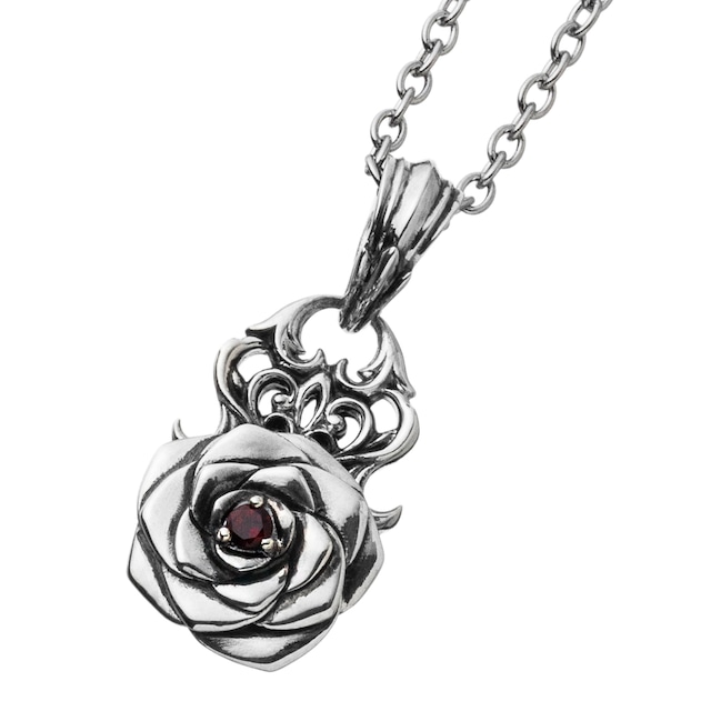 薔薇ペンダント　AKP0128　Rose pendant　 シルバーアクセサリー  Silver jewelry