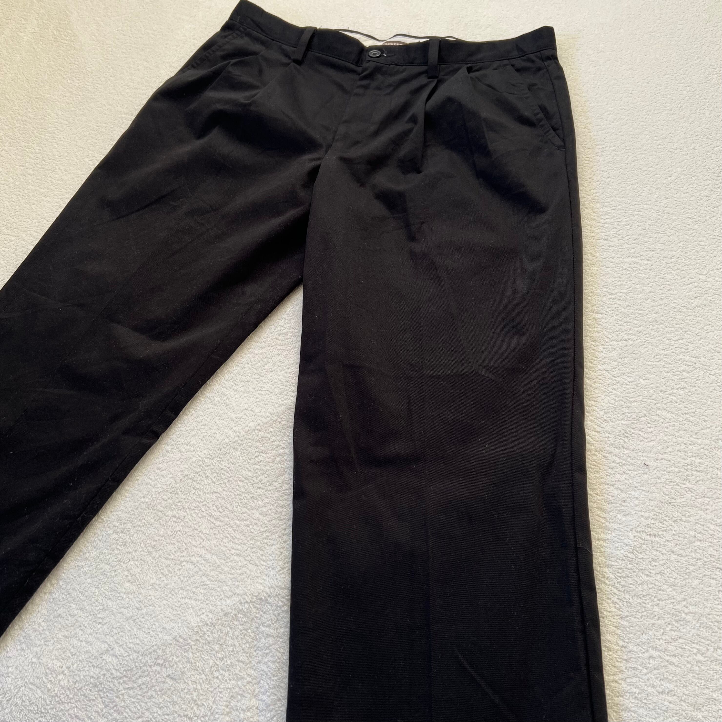 DOCKERS ドッカーズ チノパン スラックス パンツ W36 ブラック 黒