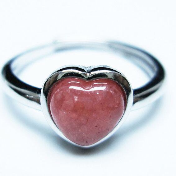 インカローズ リング ハート 指輪 フリーサイズ 15号 一点物 メール便可 [M便 1/20] 115-6684