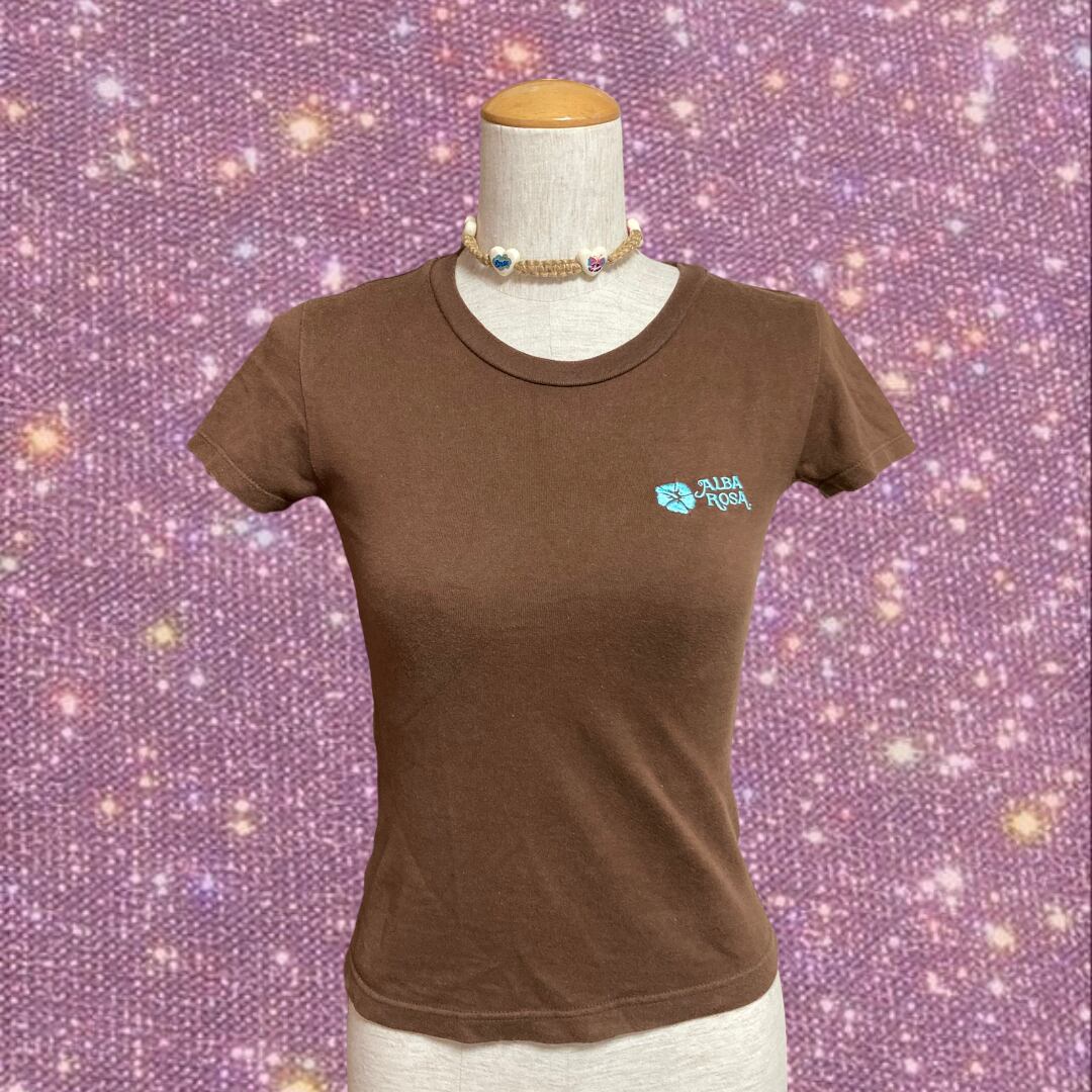 '00s Y2K ALBA ROSA ハイビスカス柄 升目 ジップパーカー 00s Y2K ALBA ROSA ハイビスカス柄 升目 ジップパーカー