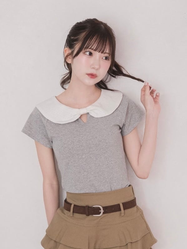 Blue Dot Ribbon Tops