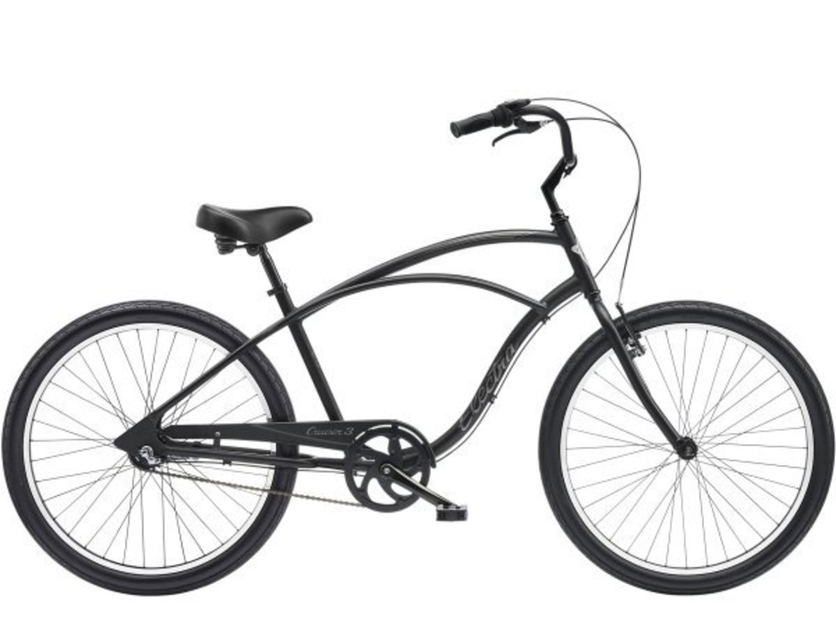 Electra Cruiser 3i STEP OVER Matte Black Electra Bike Online Store