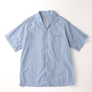 【極美品】60s special Vintage open collar shirt "MARK TWAIN" big size made in USA  S/S  mint condition / 60年代 スペシャル ヴィンテージ オープンカラー シャツ ビッグサイズ サイズ16H 実寸L  サマーシャツ アメリカ製 カプリシャツ