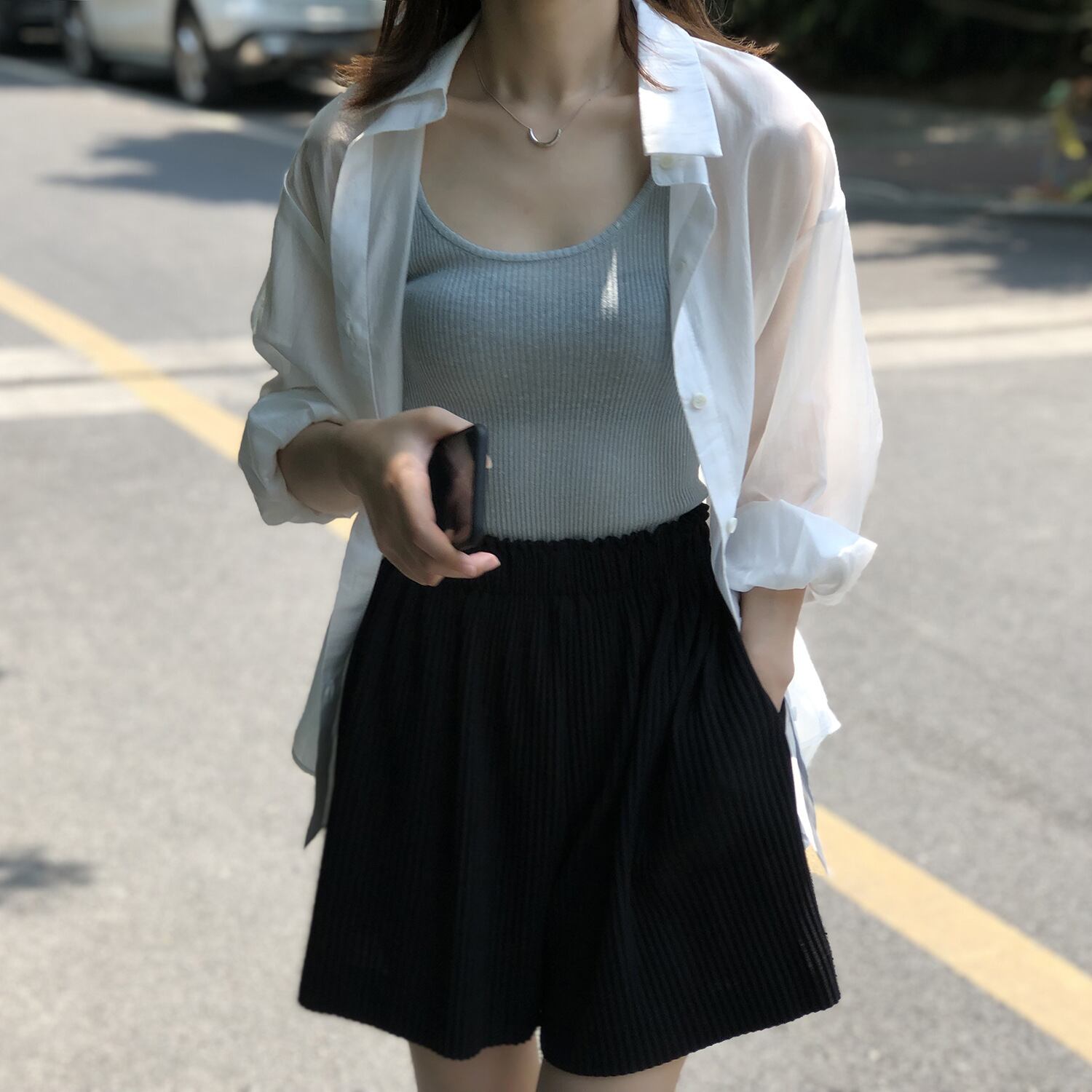 襟付きシャツ️バックリボンスカート 襟付きシャツ️バックリボンスカート