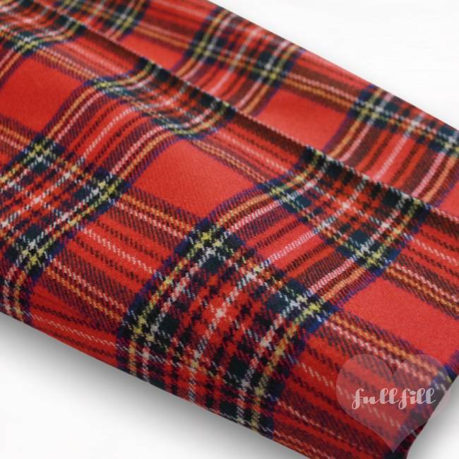 レッドタータンチェック ウールテーパードパンツ 古着 ヴィンテージ