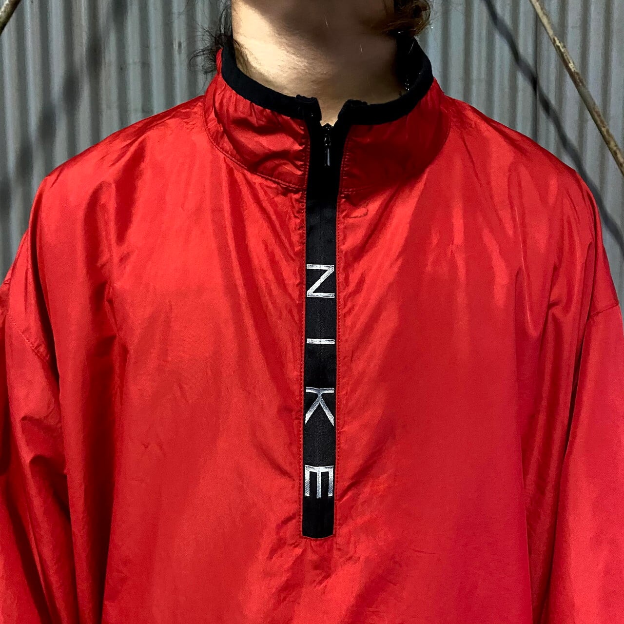 USA製 90S かっこよかっ NIKE×SUPREME 元ネタ ナイロンジャケット USED