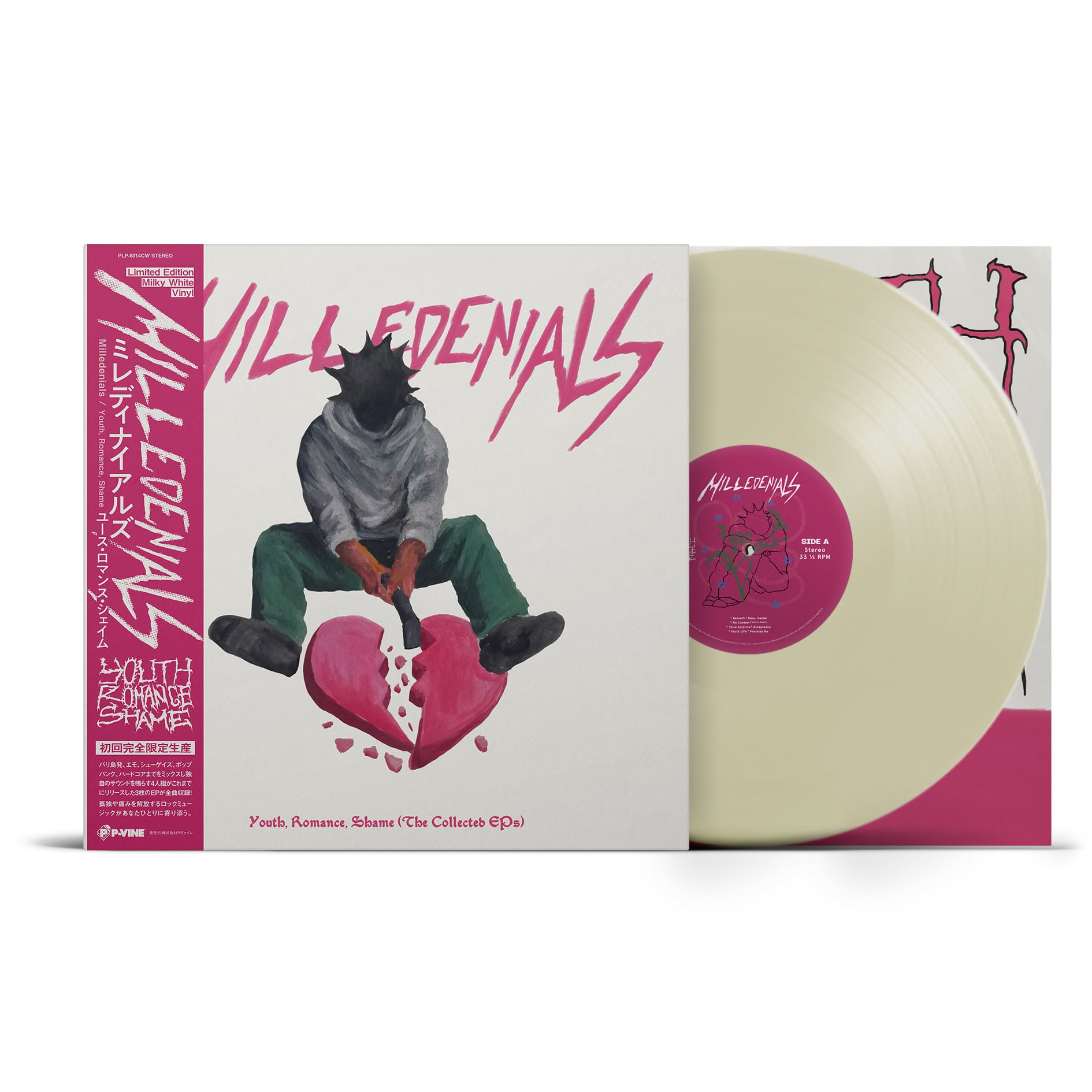 【予約商品 / 04.08 Release】Milledenials / Youth, Romance, Shame（Ltd Milky White LP w Japanese Obi）