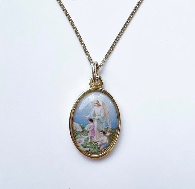 Light Blue Angel Necklace