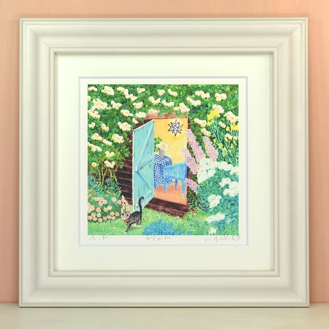 栗乃木ハルミ「かくれが」 cタイプ　　　　　　　　　　　　　　　　　　絵画・ 額入りアート