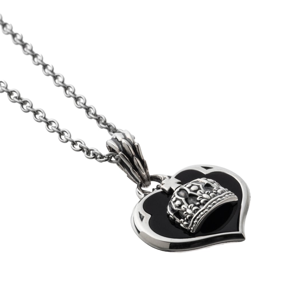 クラウンハートペンダント AKP0126 Crown heart pendant シルバー