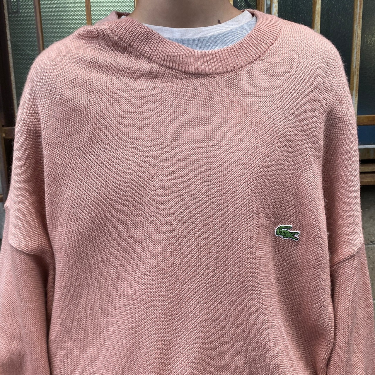 70年代〜80年代 LACOSTE ラコステ アクリルニットセーター メンズ2XL 