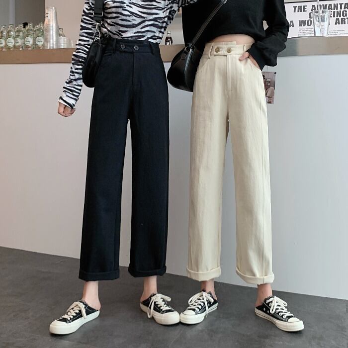 スプリングカジュアルパンツ ハイウェストウェスト 春物 ケッペル1276173866