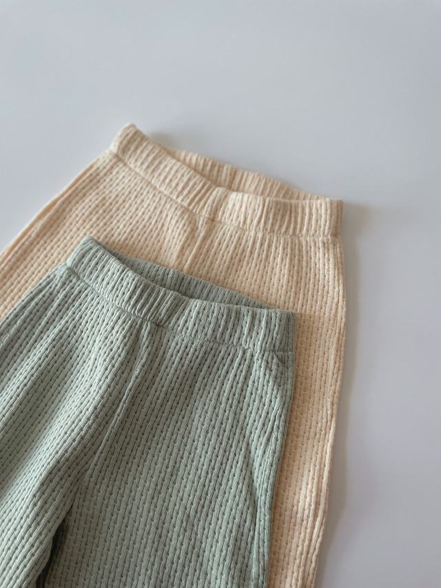 pastel knit pants 2col