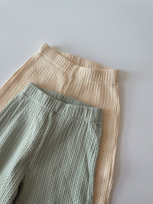 pastel knit pants 2col