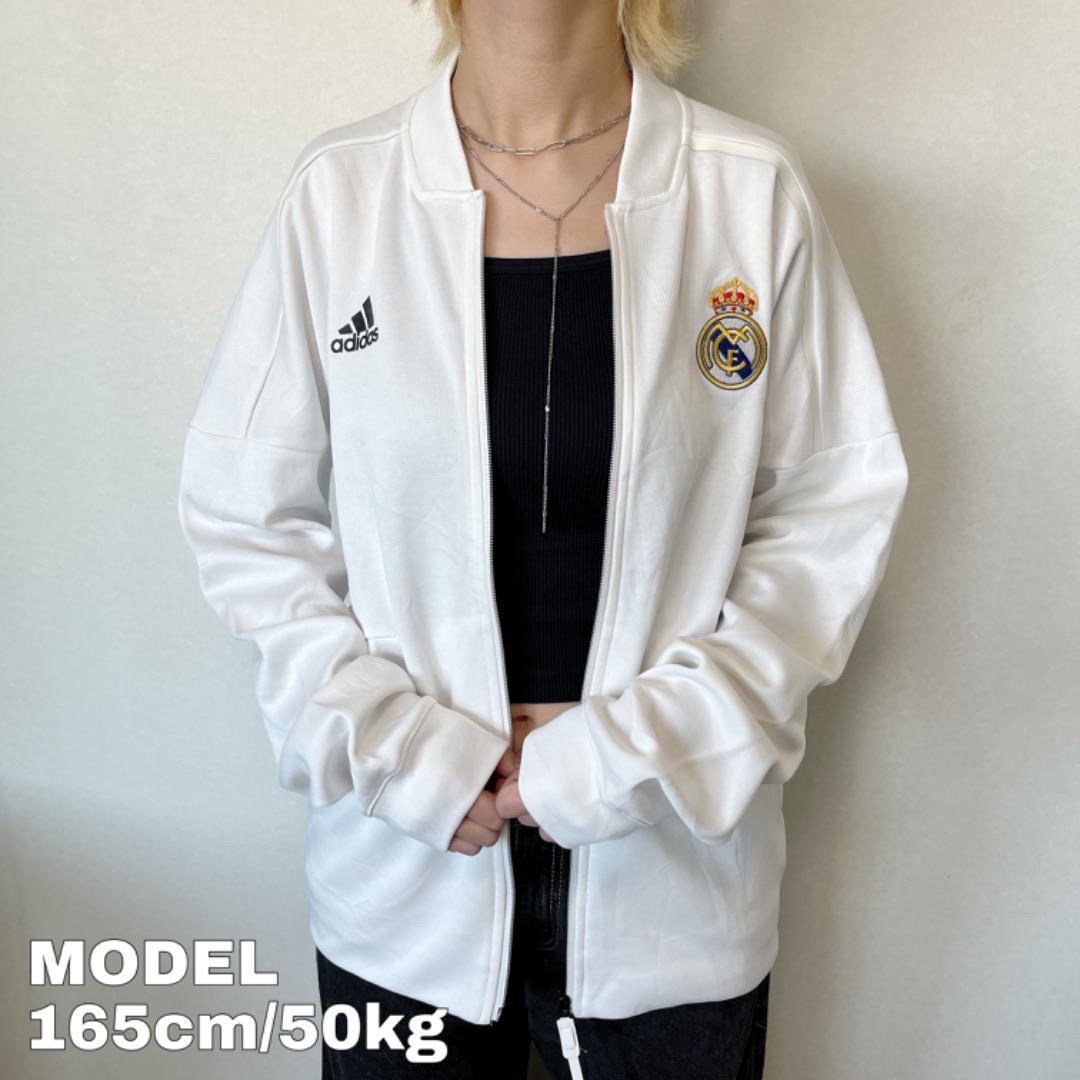 adidas レアルマドリード 07/08 トラックジャケット 白×黒 Lサイズ
