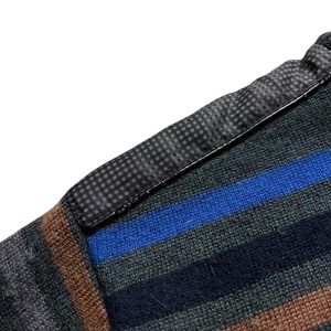 ZILLI shoulder patch half zip sweater