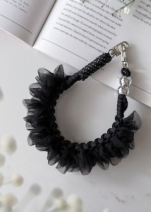 【black × silver】frifri strap