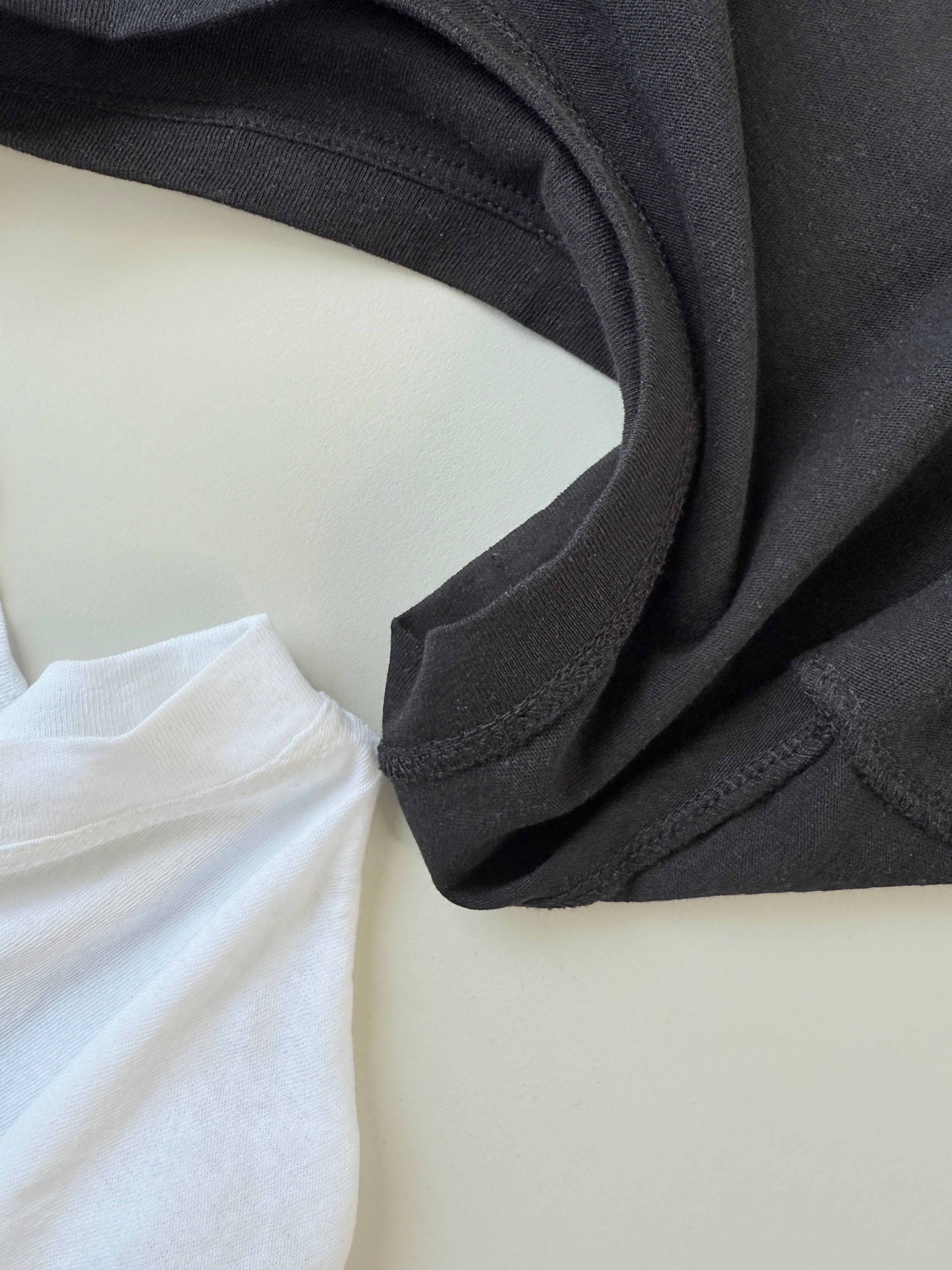 レイヤードセットプルオーバー ブラック 【 Cotton 素材 】 | 3e