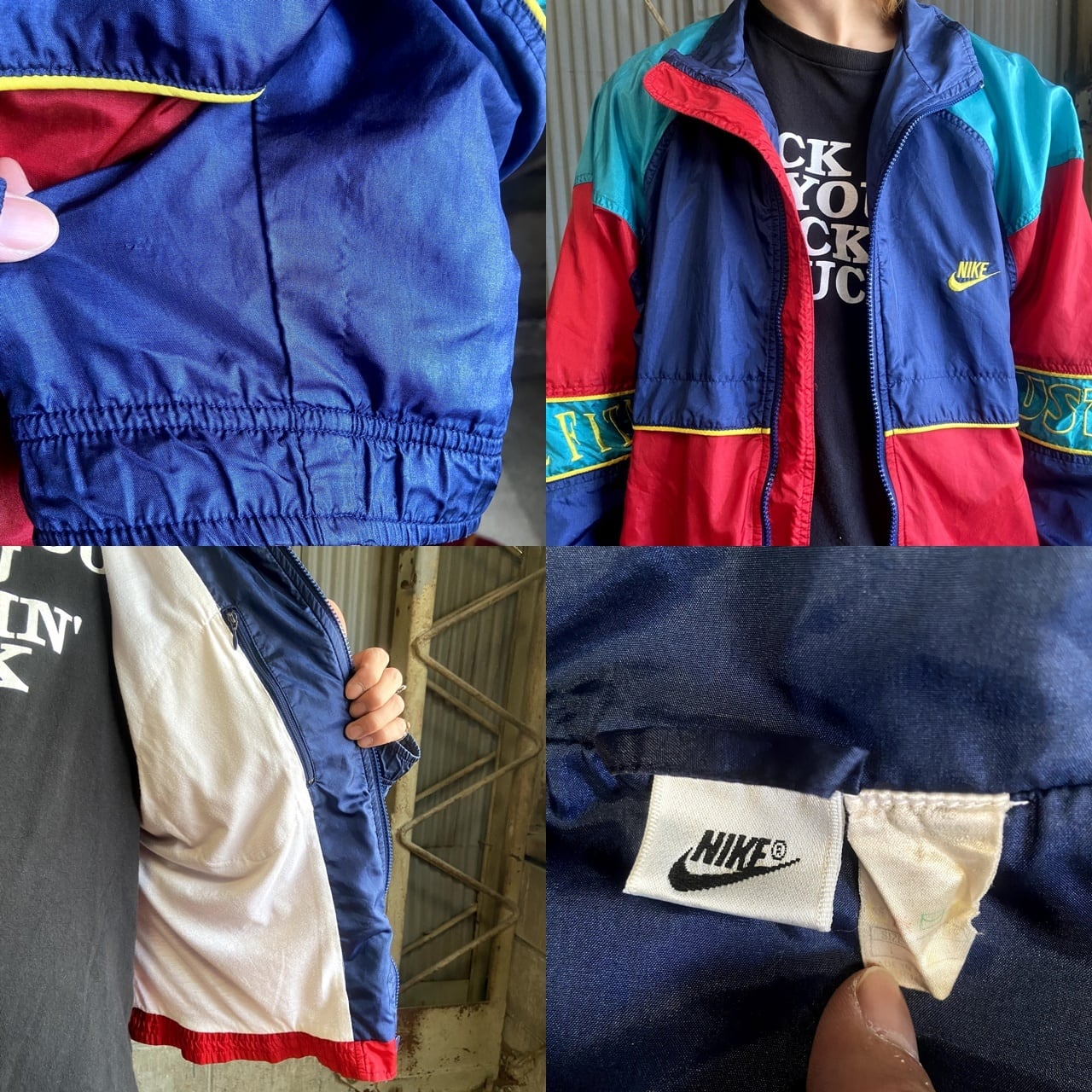 90sヴィンテージ NIKE ナイキ JUST DO IT ナイロンジャケット