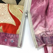 【kimonojk35】着物デニムジャケット KIMONO DENIM JACKET
