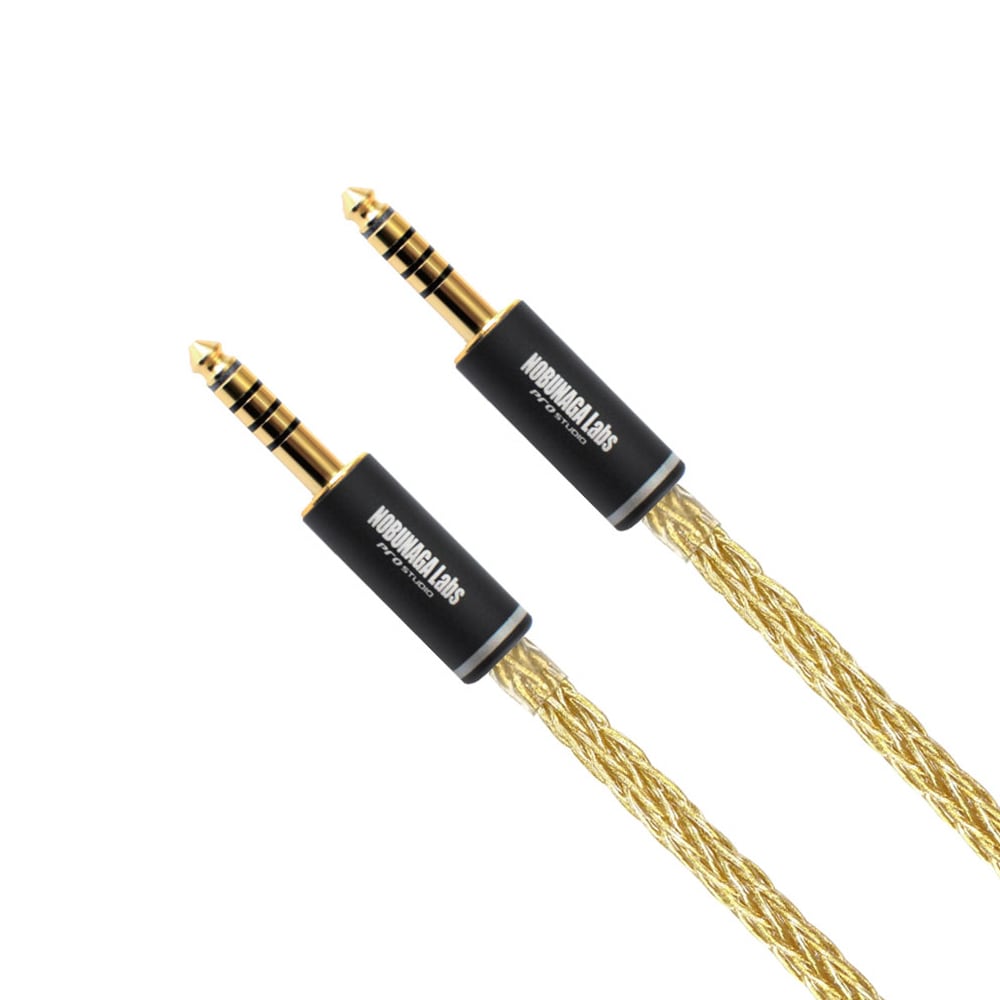 【抽選:特選アウトレット】NOBUNAGA Labs SUPREME :4.4mm5極バランス/4.4mm5極バランス 16芯ショートケーブル 未発売品