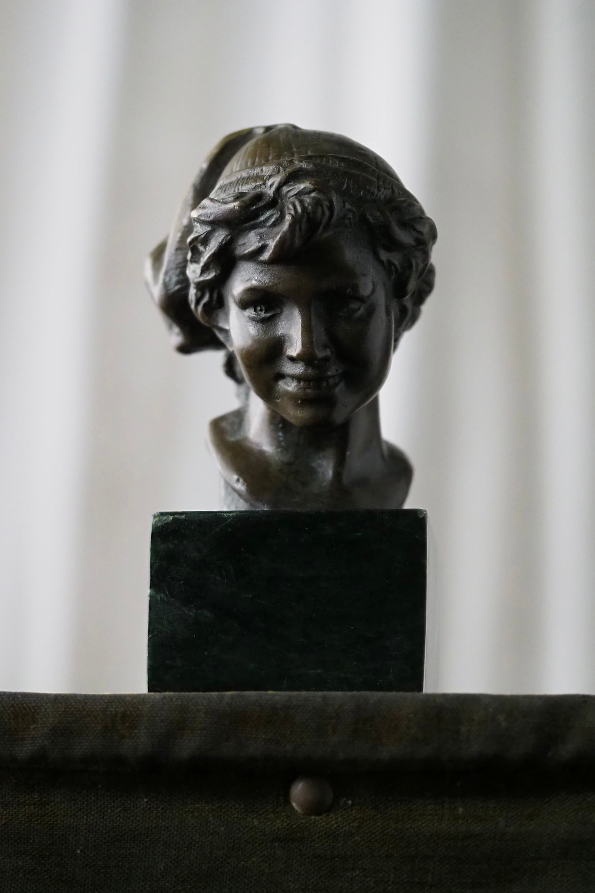 水夫ブロンズ胸像-antique bronze bust objet | アンティーク