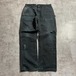 USA製 ブラック ダブルニー Carhartt B01 BLK 38×34