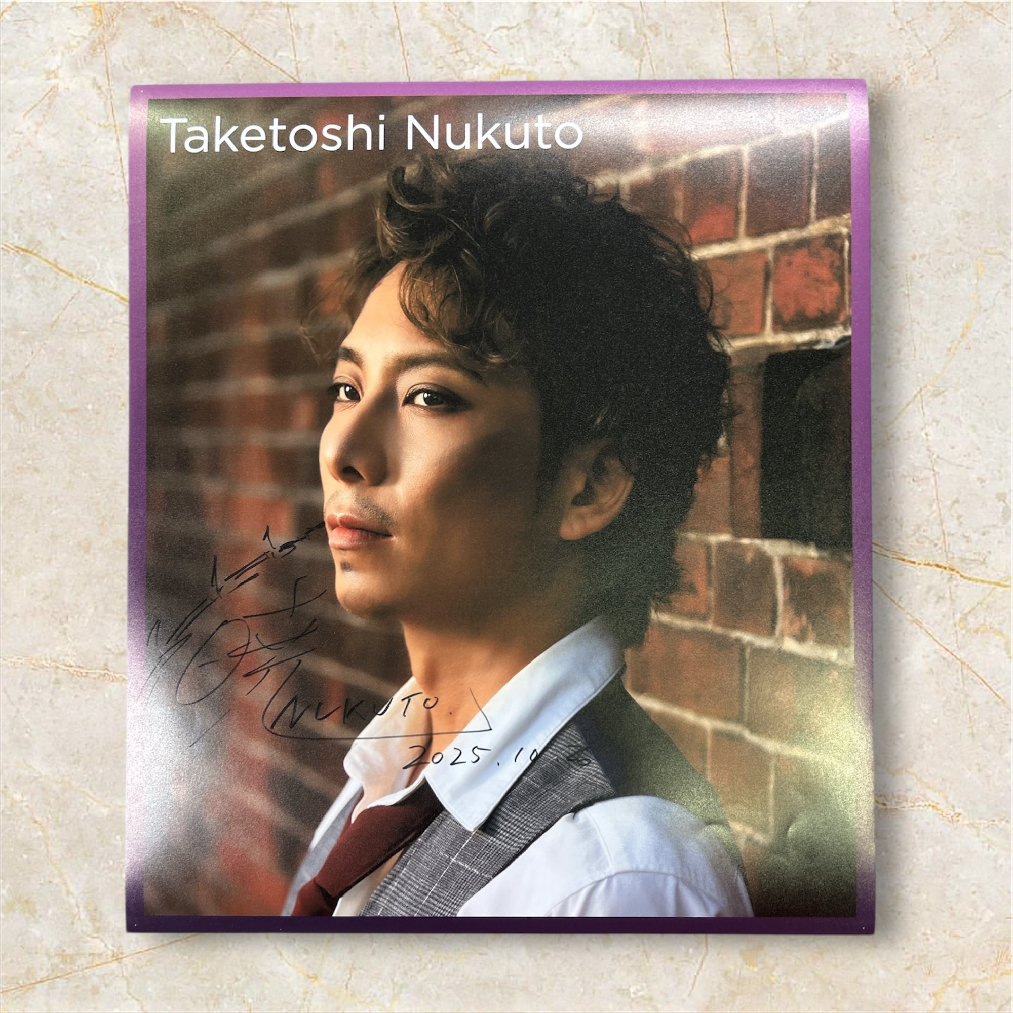 貫渡竹暁（アンジョラス） ：「Les Misérables」レ・ミゼラブル 直筆