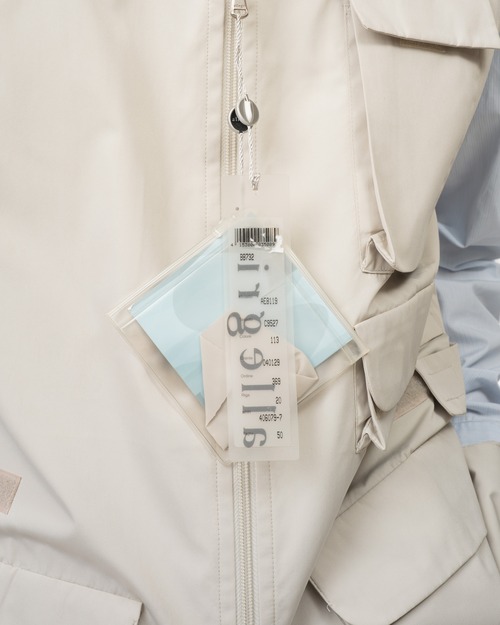 [2000s] "allegri" Cotton Nylon Vest -Dead Stock- (Made in Italy)