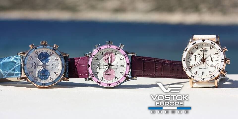 【VOSTOK EUROPE ボストークヨーロッパ】Undine ウンディーネ（スカイブルー×ゴールド）／国内正規品 腕時計