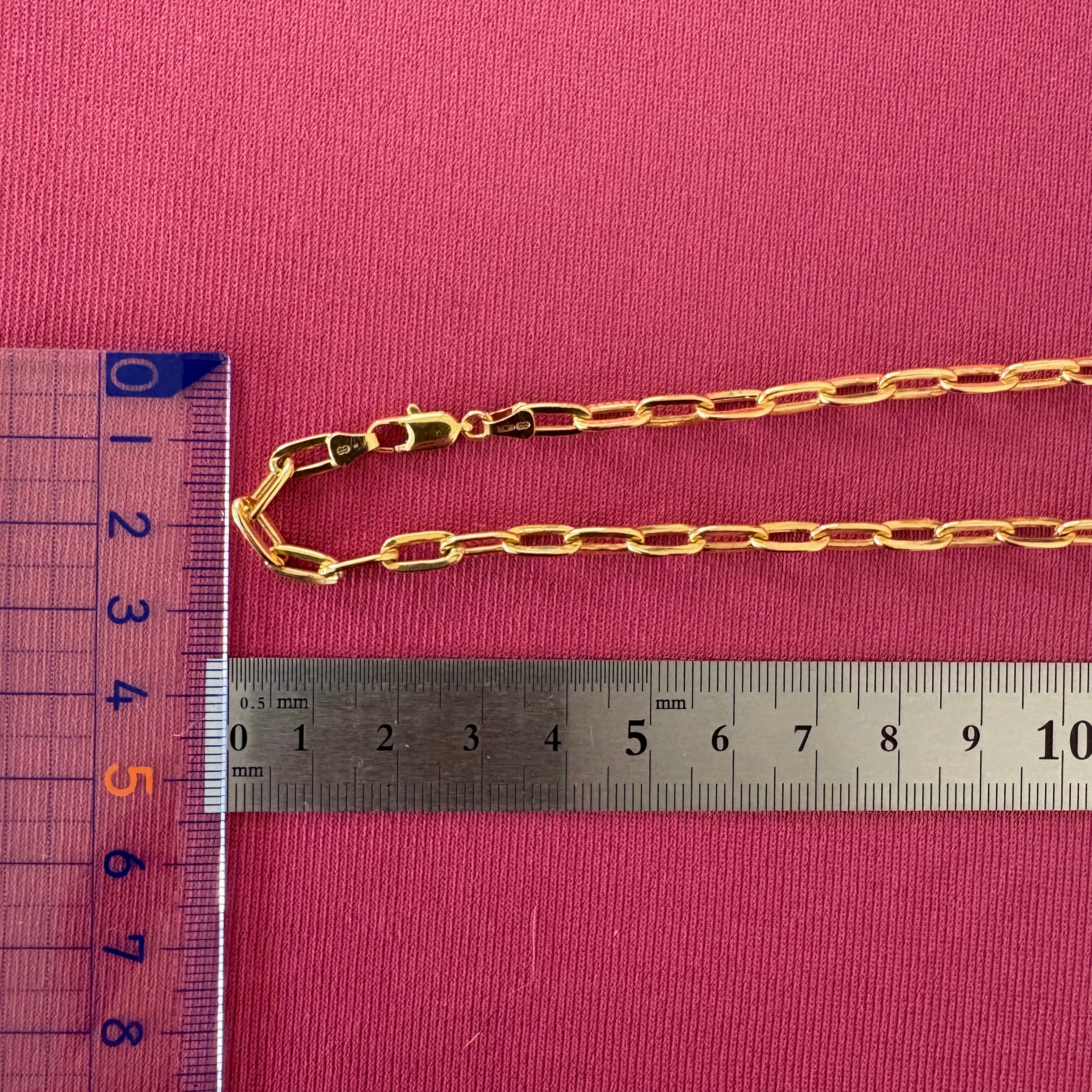 750(K18) イタリア ウノアエレ チェーンネックレス ～イタリアの粋と