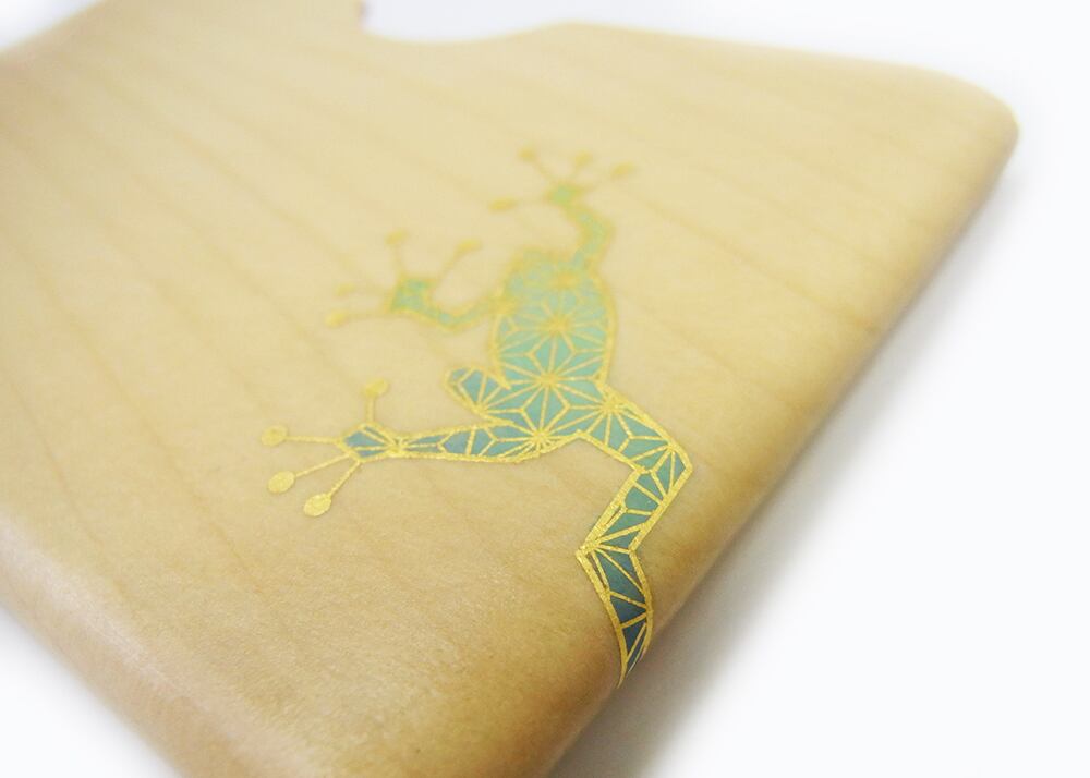 截金 名刺入れ kirikane 麻の葉蛙 | caeru