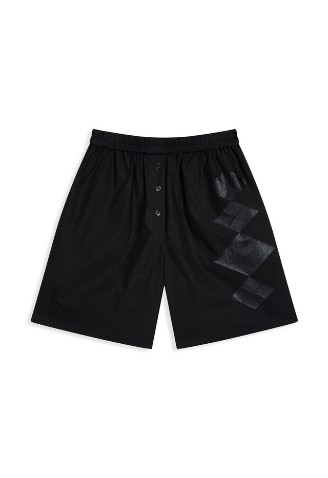 [OPEN YY] ARGYLE PAJAMA SHORTS, BLACK 正規品 韓国ブランド 韓国通販 韓国代行 韓国ファッション オープン ワイワイ 日本 店舗