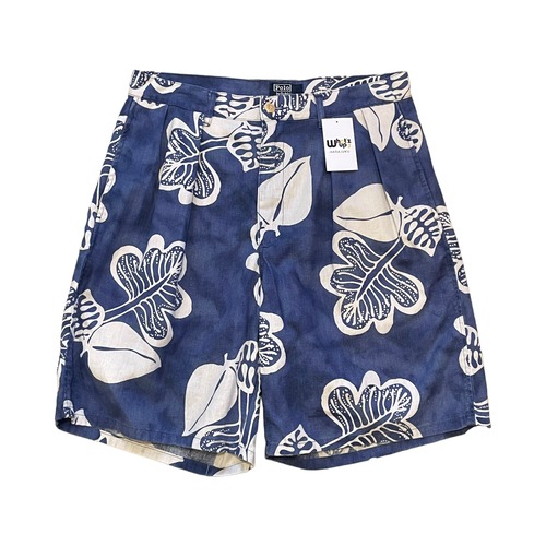 Early 90s POLO Ralph Lauren "botanical aloha" cotton × linen shorts