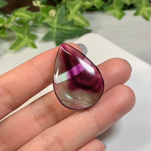 4.透明度高☆グラデーションフローライトルース・しずく型