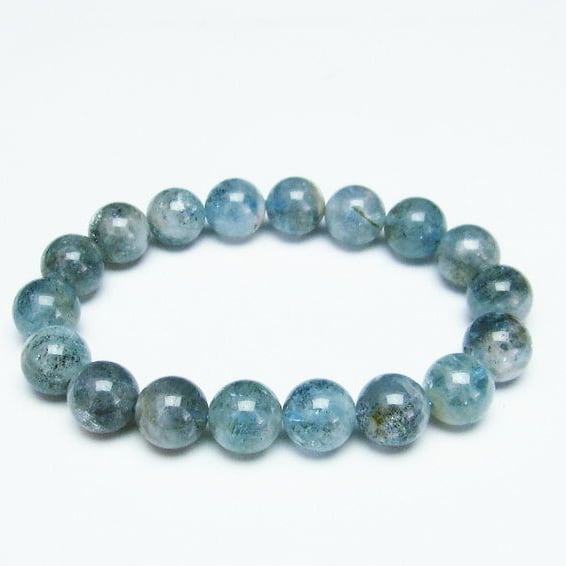 アクアマリン ブレスレット 11mm 一点物 メール便送料無料 [M便 1/10] 111-26887