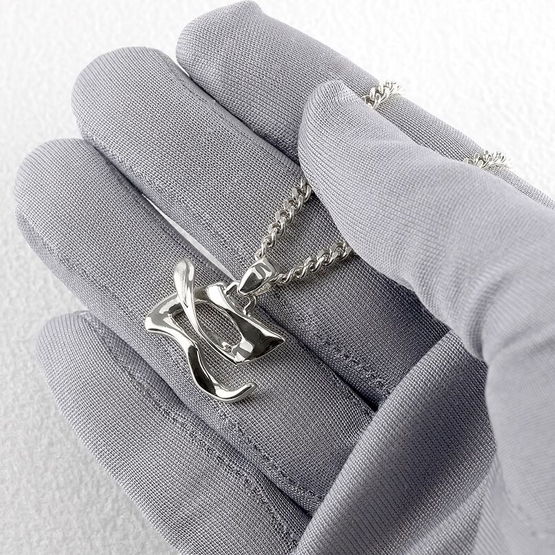 ヘビ 蛇 ペンダントトップ スネーク ネックレス メンズ 喜平 漢字 巳