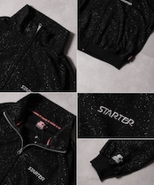◆STARTER ラメプリント スウェット ZIPブルゾン◆yn-770gts