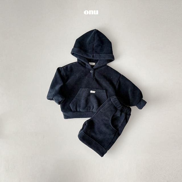 set up着用可能♡【 即納 】2025 AW 冬新作 ONU オヌ 2色展開 ブラッシュフーディ