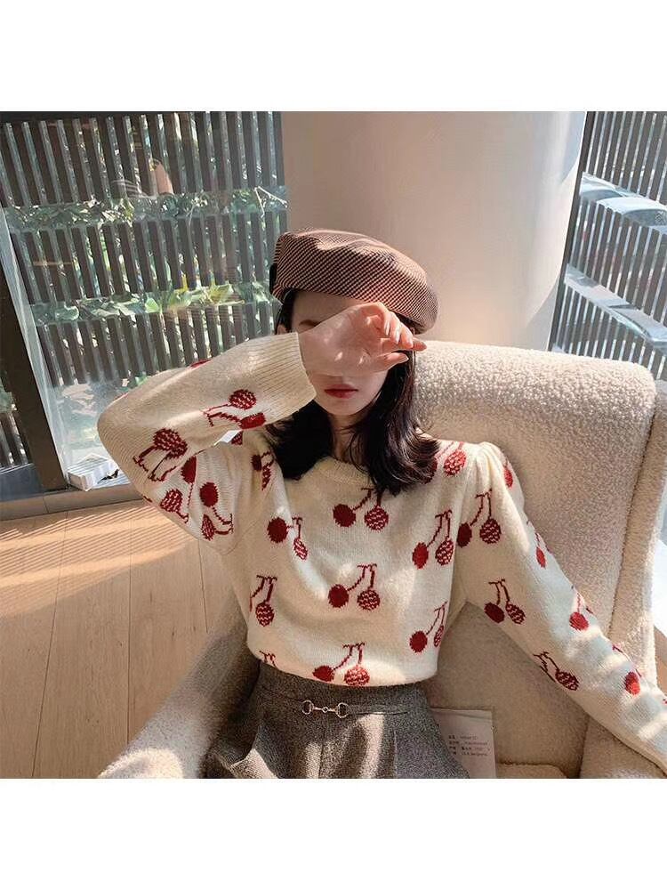 さくらんぼニット