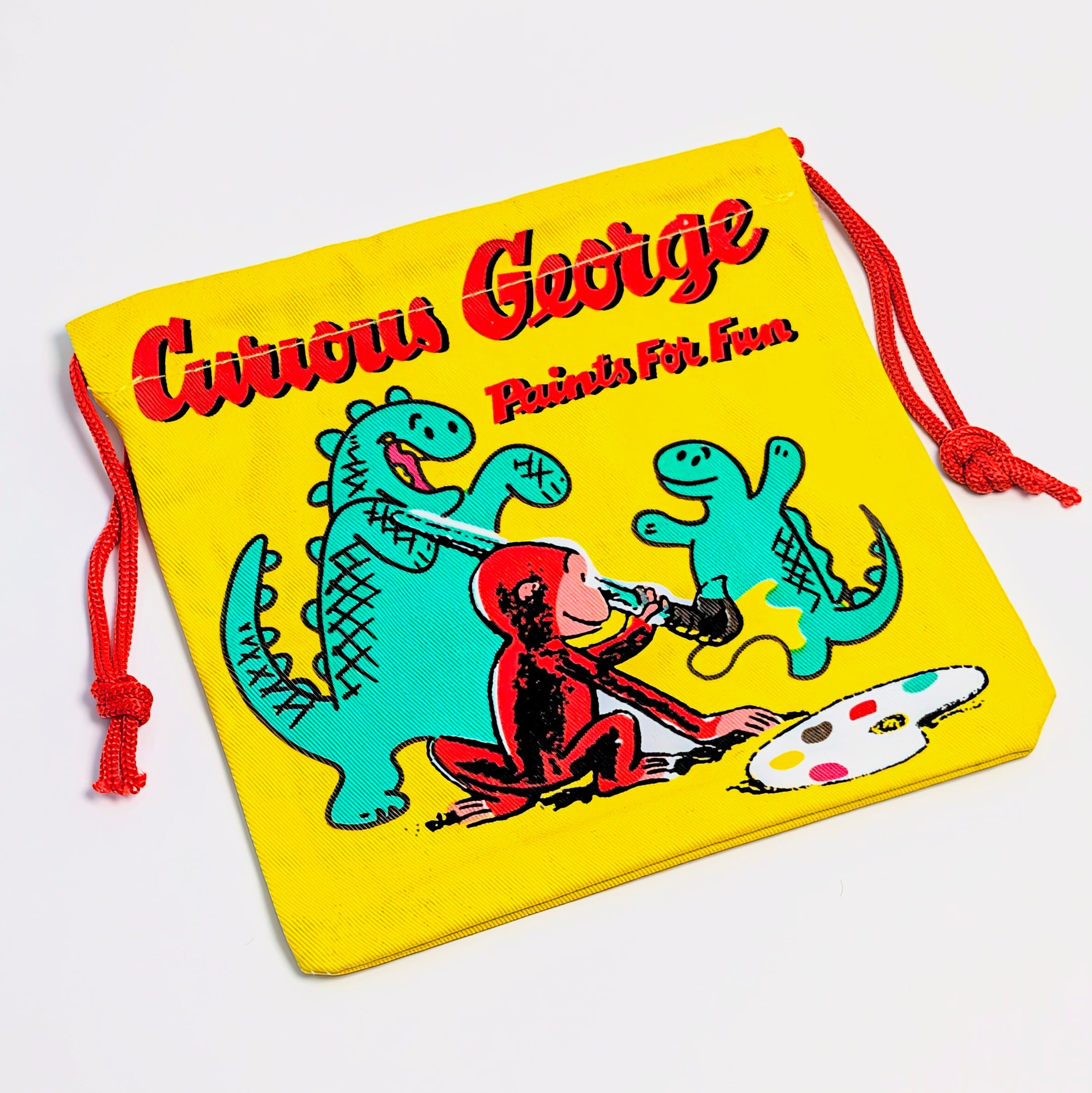 ✨️可愛すぎて何枚も欲しい♡✨️アメリカンキャラクターPURSE【 Curious George(おさるのジョージ)】巾着袋 〚アメリカン雑貨 アメトイ〛